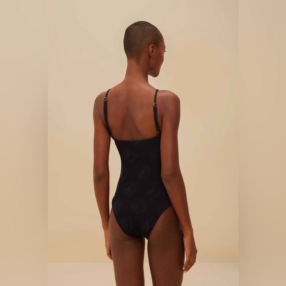 FARM RIO Black Sunny Moon One-Piece Swimsuit - Picture 3 of 3
